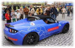 Hradec Králové přivítal mezinárodní maraton elektromobilů