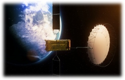 Družice Alphasat rozevřela svoji obří parabolu
